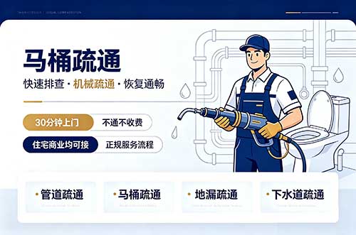 磐石马桶疏通